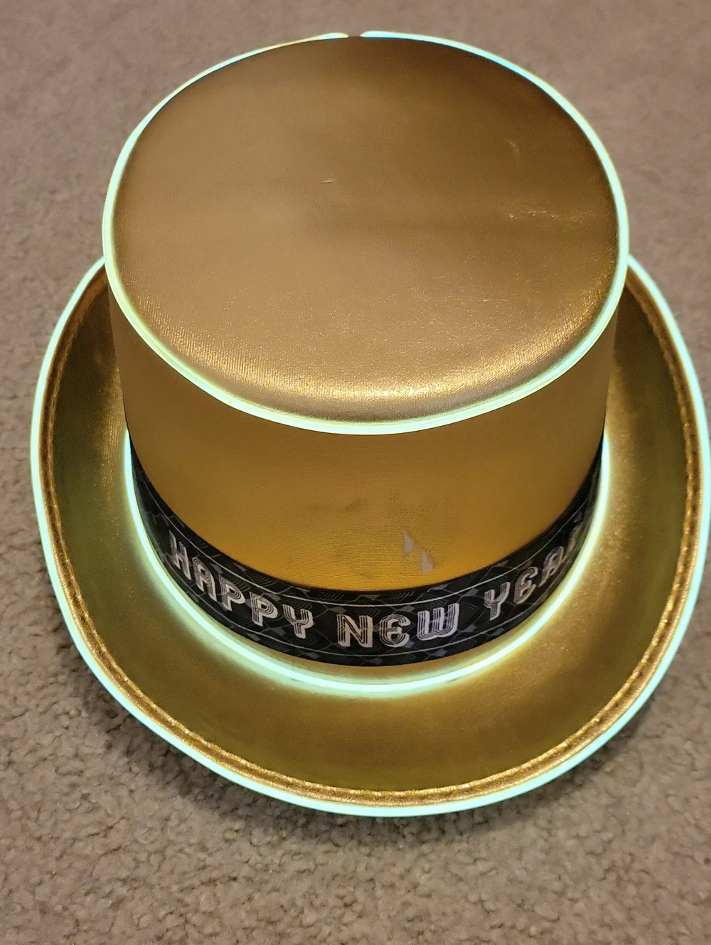 Festive Gold Happy New Year Top Hat - Party Supply